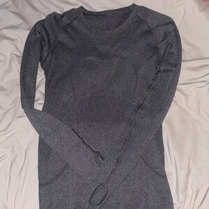 Heather Gray Lululemon Swiftly Tech Long Sleeve